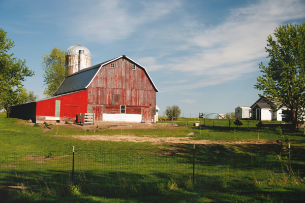 Farm landscape in Wisconsin